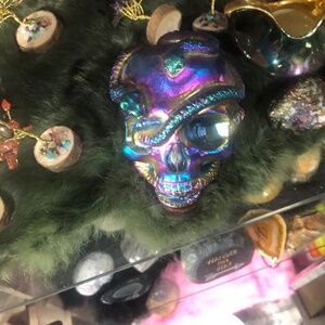 Rainbow aura  titanium skull